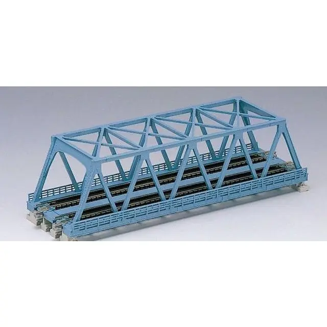 Kato N 20436 Unitrack 9-3/4" Double Track Truss Bridge, Light Blue