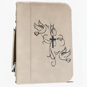 Custom Engraved Leather Bible Cover, Female, Male, Anniversary, Birthday, Engagement