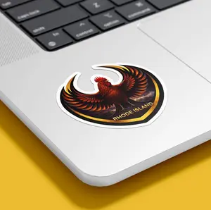Rhode Island Red Vinyl Sticker, Clean State Bird Artwork Representing Local Character, Community Voice And Everyday Decorative Expression