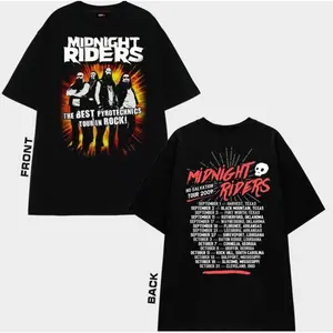 Left 4 Dead 2 Midnight Riders Tour '09 Video Game T-shirt, Vintage Design T-shirt Casual Stylish Breathable Tops