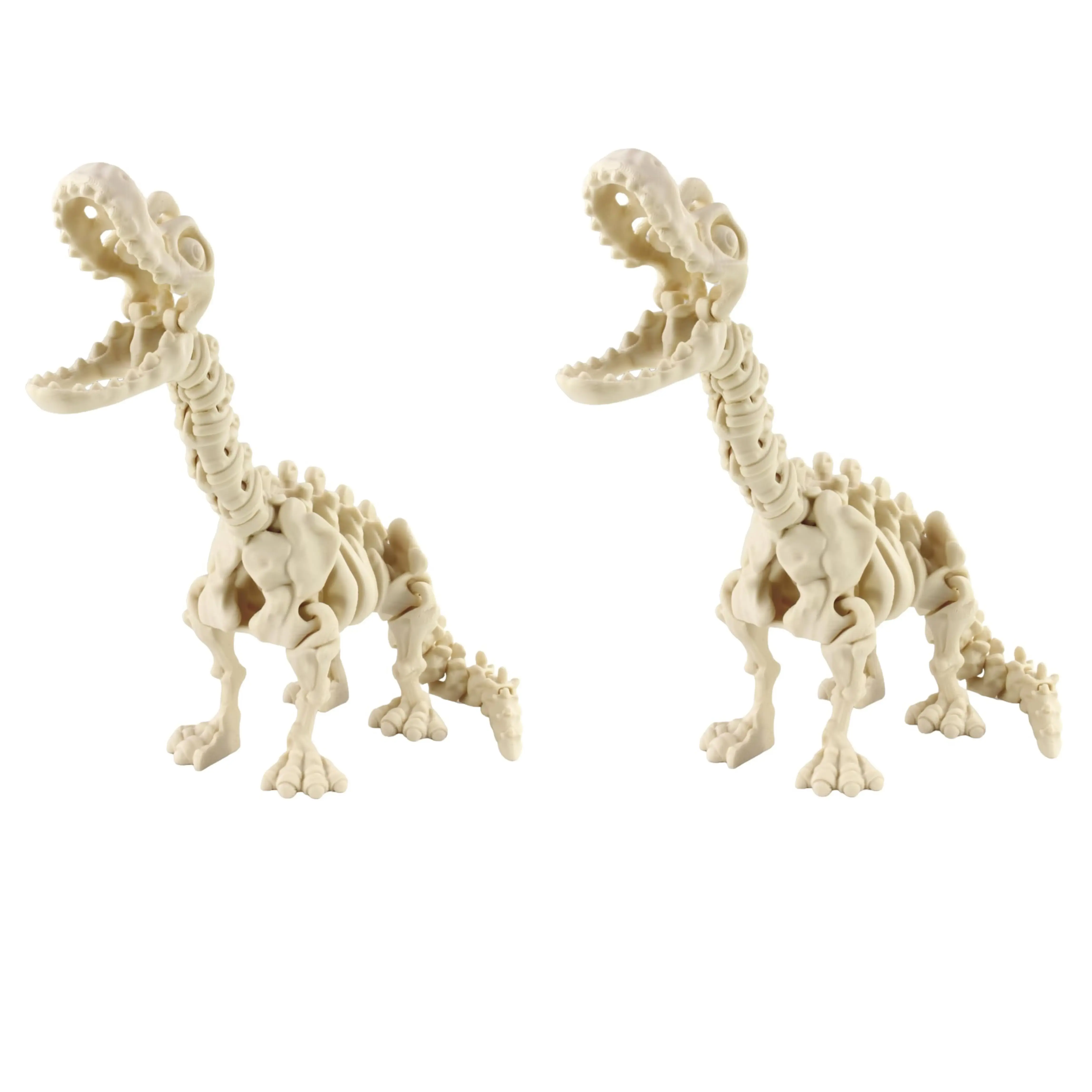 PowerTRC 3D Printed - 2PCS Prehistoric Collectible Dinosaur 3D Figurine Desk Decoration for Teens and Adults, Made in USA