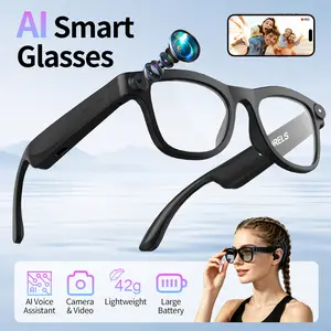 Lumenex AI Smart Wearable Glasses with HD Camera - Hands-Free POV Video Recording, Open-Ear Bluetooth Audio, Real-Time Voice Translation, Smart Assistant Functionality