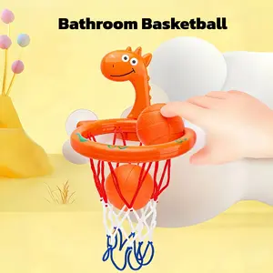 Bath Toys - Bathtub Basketball Hoop Kids Toddlers,Bath Toys Shower Toys Kids Ages 4-8,Suction Cup Basketball Hoop & 4 Soft Balls Set Boys Girls,Birthday,Gifts ，Child Interaction Bathroom Toy bath toys baby bath toys toddler bath toys basketball hoop toys