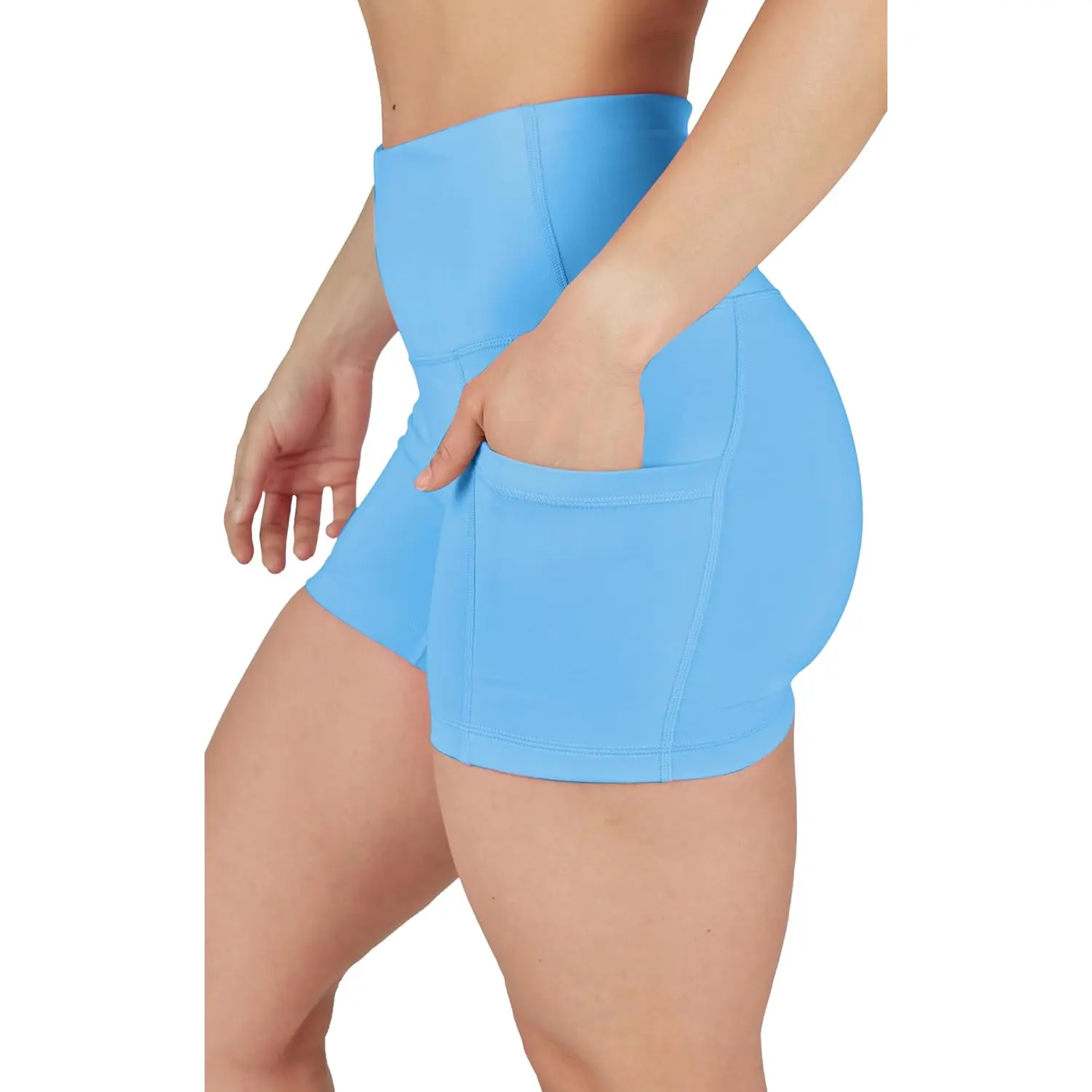 Yogalicious Womens High Waisted Biker Shorts Workout Running Spandex Yoga Shorts 3.5", 5", 7", 9"