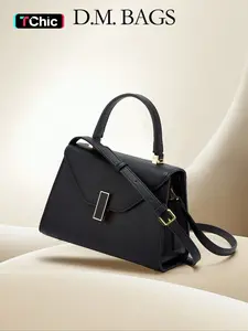 Women's Elegant Solid Color Shoulder Bag, Fashionable PU Leather Crossbody Bag for Daily Used, Casual Trendy Versatile High-quality Daily Commuting Bag, Daily Commuter Purse