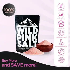 Wild Himalayan Pink Salt - Fine Grain - Savory Flavor real