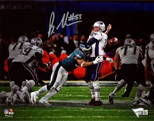 Brandon Graham Philadelphia Eagles Autographed 8" x 10" Sack Fumble Super Bowl LII Champions Photograph - Fanatics Authentic Certified
