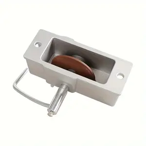 Manual piston ring grinder, equipped with grinding wheel and hand cranked rotating tool, used for precision piston ring trimming and grinding