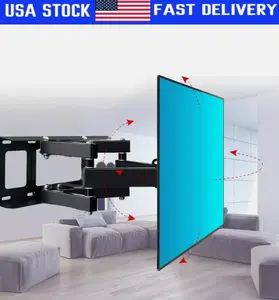 Articulating Full Motion TV Wall Mount Swivel Tilt For 32 42 47 50 55 60 65 70"