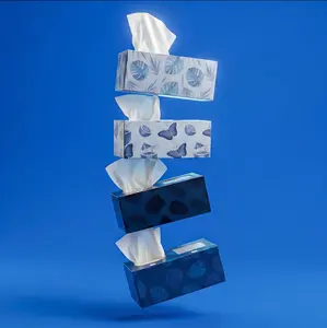 Newly Launched: 2 in 1 Tissue Box with Built-In Trash Can - 4 Pack - Keep your Car or Desk Clean Instantly!