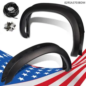 CROSSDESIGN Wheel Fender Flare Bolt-on Fit For 2002-2008 Dodge Ram 1500 03-09 Ram 2500 3500