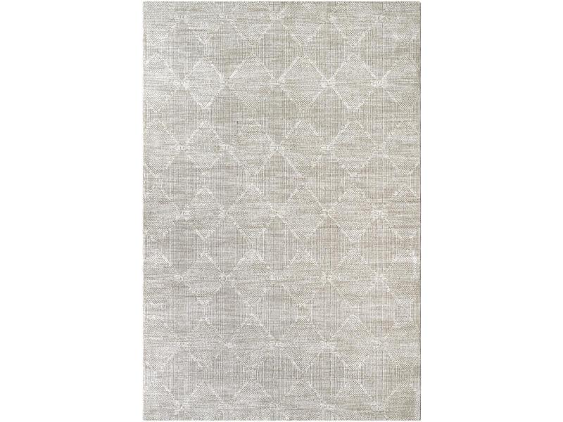 Livabliss MPC2313-27311 Elegant Rug - 1-Piece, 2'7" x 3'11" Rectangle, Durable High-Traffic Machine-Woven Traditional Weave, Light Gray/Cream/Medium Gray, Fringe Detail, Polyester Face, Indoor Home Decor Non-Customised