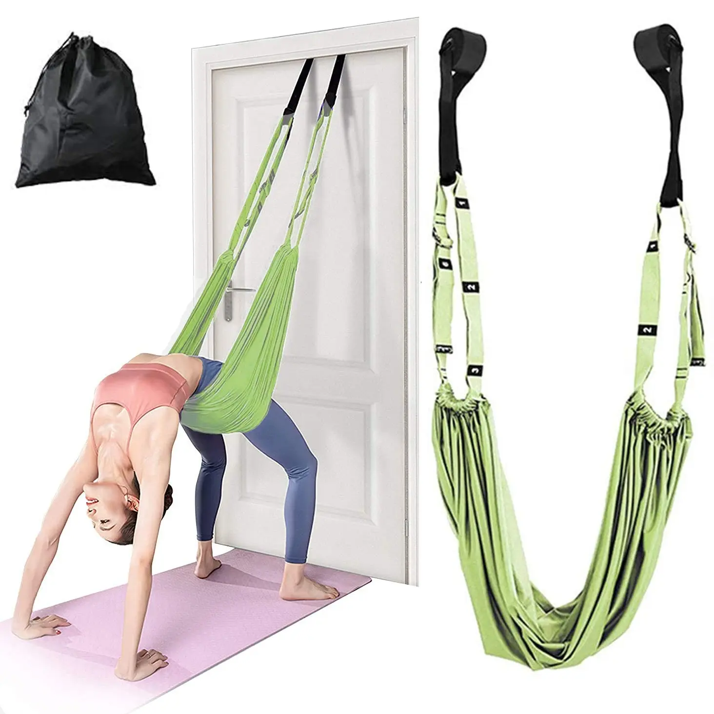 Aerial Yoga Hammock Set, Home Gym Stretch Band, Flexible Yoga Pilates Equipment, Body Curvature Training Gear, Fitness Exercise Tools, Stretching Gear, Portable Pilates Equipment, Pilates Equipment For Home Workouts, Yoga Accessories