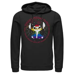 Men's Lilo & Stitch Ohana Rainbow Pride Pull Over Hoodie