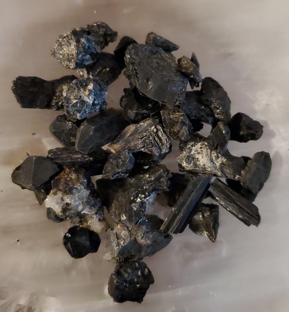 Blueberry Flourite with Calcite and Traumaline Chips - 46g Carry Along