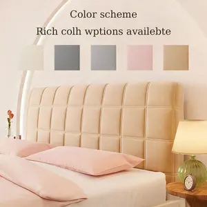 Comfortable Durable Bed Head Cover, Dustproof Easy Install Full Coverage, Soft Back Cushion, Protects Bed Head, All Year Use
