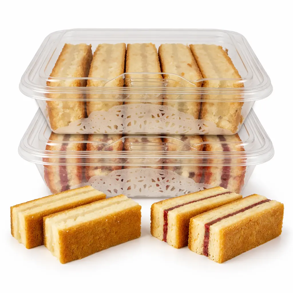 JO BAKES Cuban Combo Masa Real Bakery-Style Sweet Cake Bars, Guava & Coconut Flavors, 10 Count