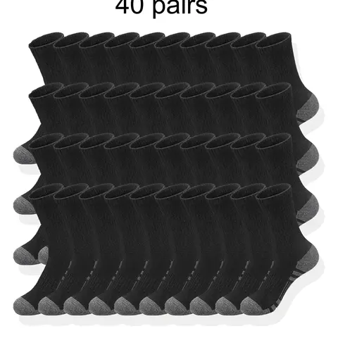 Men's Patchwork Crew Socks, Breathable Fabric Socks, Casual Comfortable Breathable and Soft Socks for Daily Wear, Multipack Knit Socks for All Seasons, Casual Comfy Socks, Socks Pairs