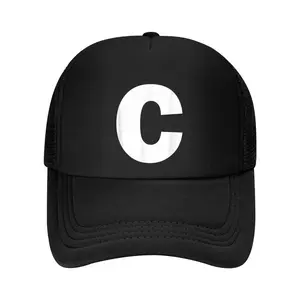 Letter C Capital Alphabet Monogram Initial Baseball Cap