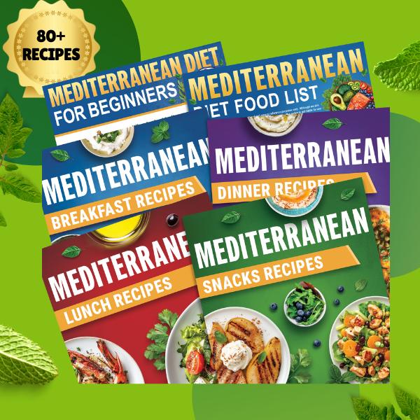 [Gift] Mediterranean Diet for Beginners & Seniors, 28-80 Heart Healthy Recipes, 28-Day Meal Plan Chart,  Simple–Convenient–Smart–Easy to Use,Mediterranean Diet Food List, Blue Zone & Low Cholesterol Food