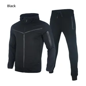 Spring And Autumn Jacket Trousers Hooded Sports And Casual Set Men's Set