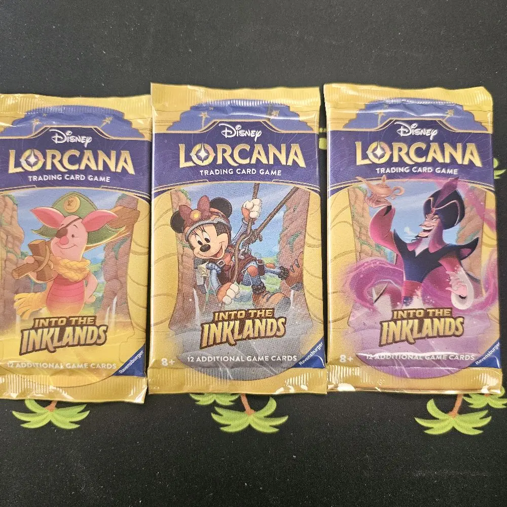 Lorcana Into The Inklands Authentic Factory Sealed TCG Booster Pack (1 Count, 12 Cards), Collectible Trading Cards Series Item for Ages 8+