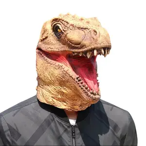 Realistic Dinosaur Mask - Adult Halloween Costume for Parties Cosplay Photo Booth Props Pranks - Funny Gag Gift - Comfortable Fit - Professional Latex Design mini whimsical