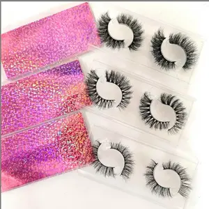 Baddie Lashes - 2 in 1 Pack False Eyelashes with Glitter Case for Dramatic Eye Makeup