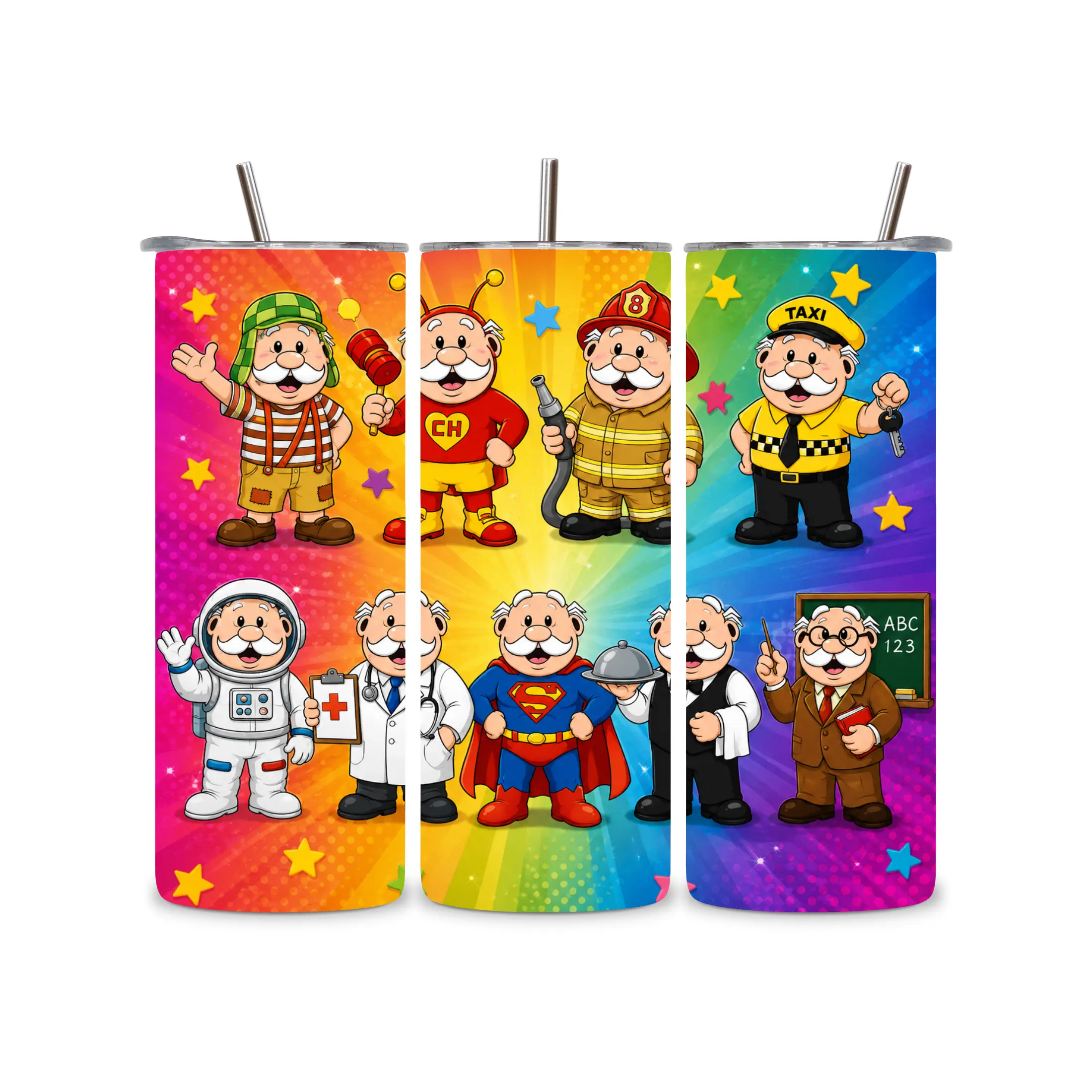 Dr. Simi-Inspired Artwork 20 oz Tumbler, Kitchenware Drinkware Water Bottle