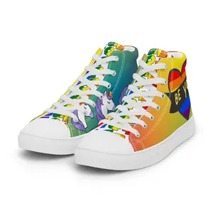 Unisex high top canvas shoes
