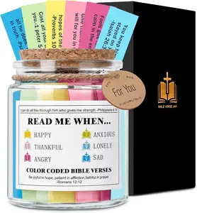 Bible Verse Jar: Christian Gifts for Women Birthday Gifts Christmas Stocking Stuffers for Women Mom Men - Graduation Presents for Her Inspirational Prayer Jar for Sister