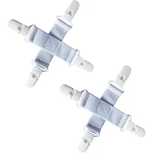 Bed Sheet Detangler 2 Pack Reduces Laundry Tangling Twisting & Knotting in Washer & Dryer Keeps Bed Sheets Duvet Covers & Blankets from Wadding Saves Time & Wrinkles (White)