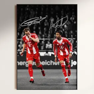Michael Olise & Harry Kane Poster, Signed Football Poster, Bayern Fan Gift ( Unframed - Print Only )