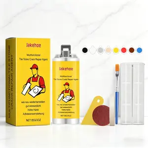 JAKEHOE Tile Crack Repair Gel – Powerful Quick-Drying Repair Agent, Waterproof & High-Adhesion Filler for Tile, Glazed Surface, Marble, Ceramic, Porcelain & Stone, Effective Hole & Crack Repair, Durable Floor & Wall Restoration Solution