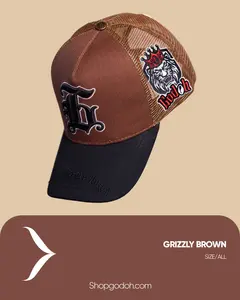 GRIZZLY BROWN TRUCKER HAT