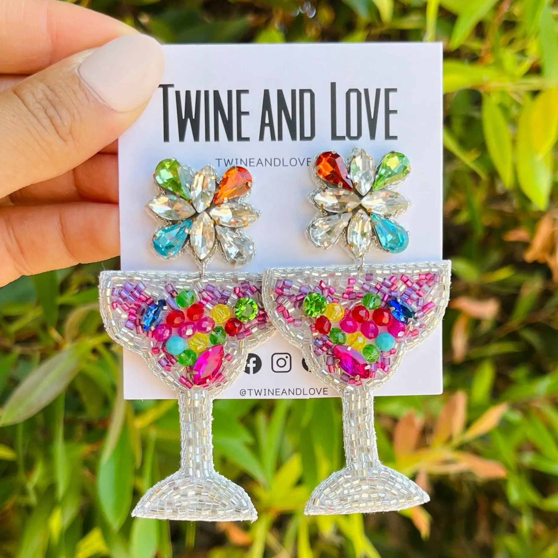 Cocktail Beaded Earrings