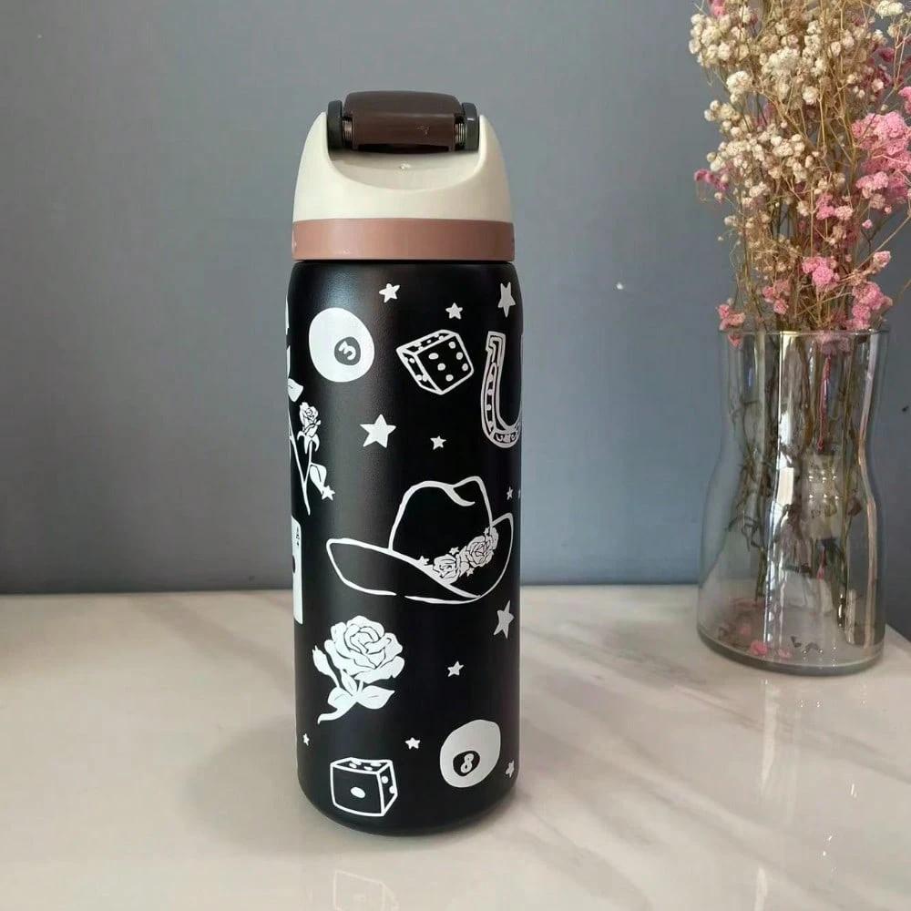 BFCxOwala 32oz Insulated Stainless Steel Water Bottle With Straw For Active Lifestyle Travel School Outdoor Hydration Tumbler Reusable