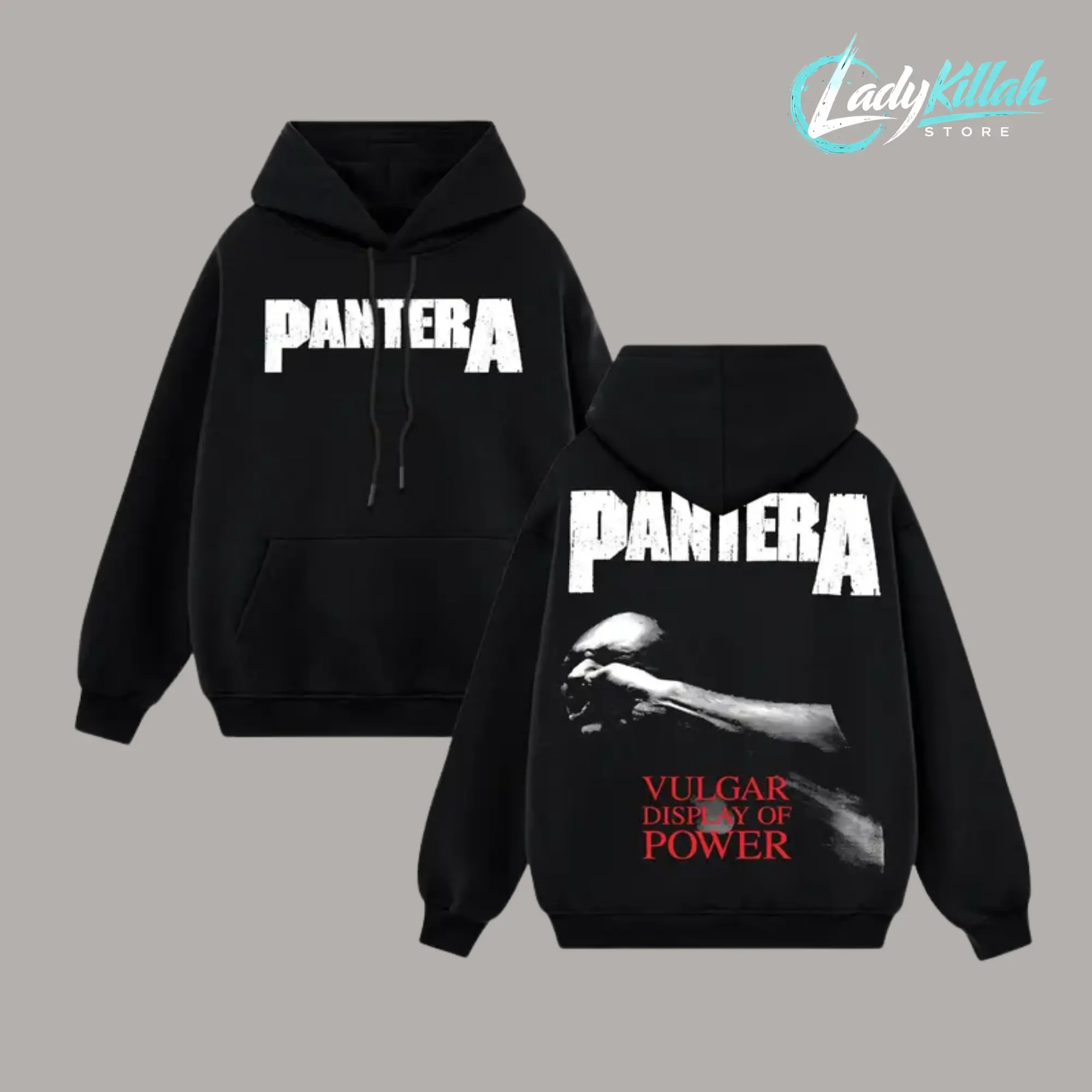[LadyKillahStore] Pantera "Walk" Vulgar Display of Power Retro Unisex Acid Washed Hoodie T-Shirt #90 – 90s Records Rock Groove Metal Cotton Washed Tee, Groove Metal Rock Band Washed Shirt, Oversized Vintage Tee, Heavy Metal Merch, Gift for Rock Fans