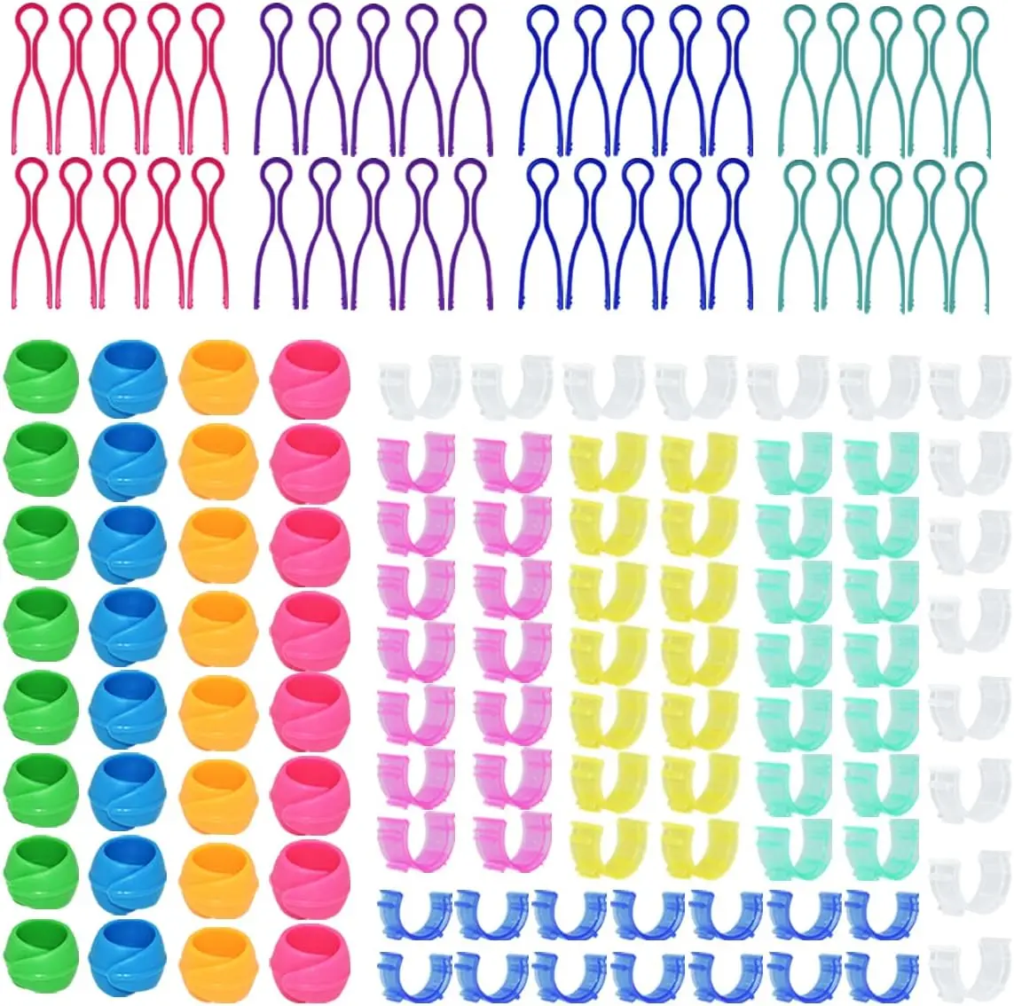 142 Pcs Bobbin Thread Buddies Set Sewing Thread Spool Organizer Including 70 Bobbin Holders Clips, 32 Bobbin Thread Spool Huggers and 40 Bobbin Clips Holder for Embroidery Quilting Sewing - Home Improvement.