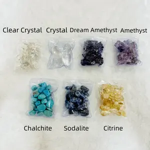 Different Maerail Crystal Chips Sets White Crystal Sodalite Amethyst Citrine Chalchite High Quality Natural Crystals From IG Crystal