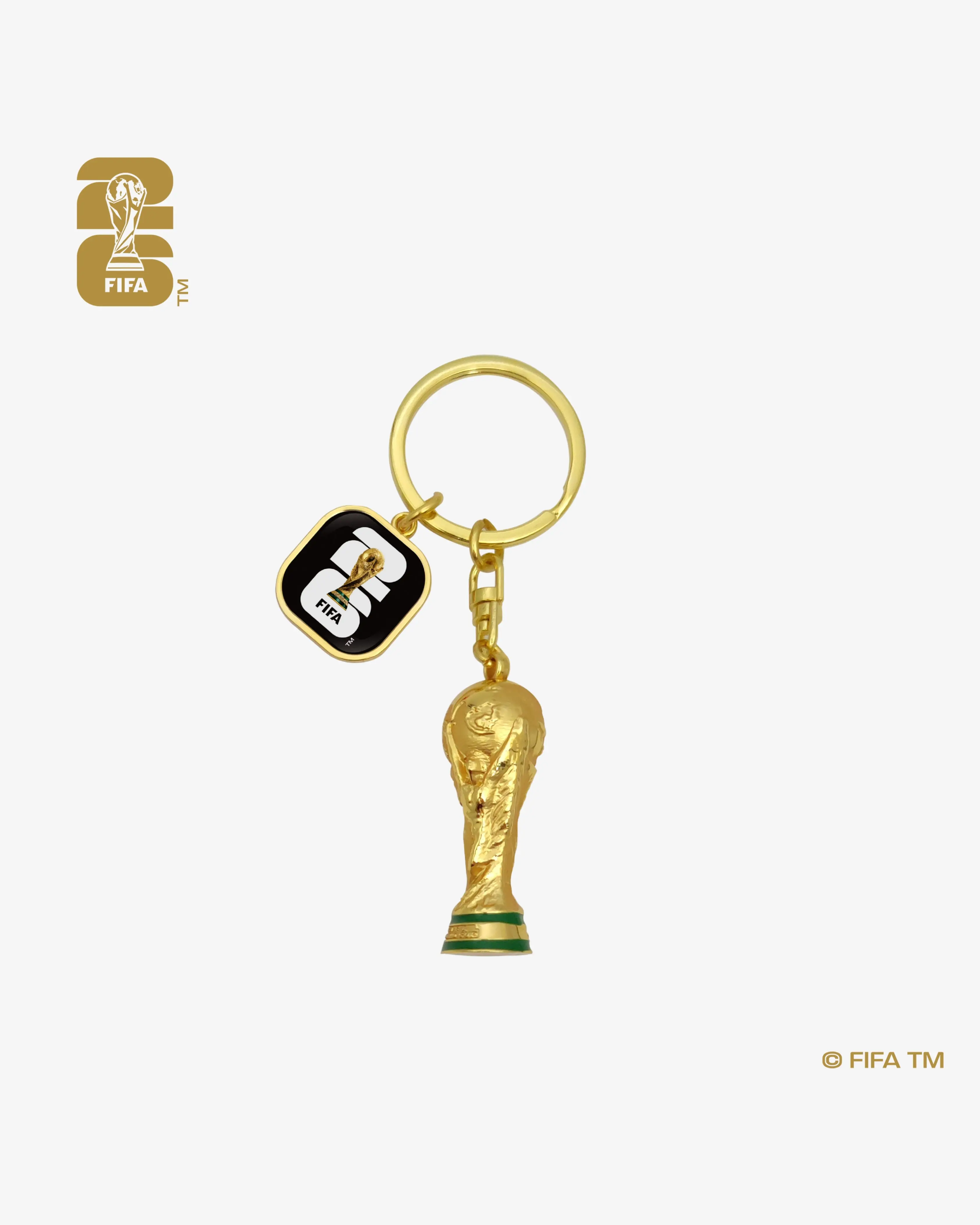 World Cup 26™ 3D Trophy Keychain with Official Emblem