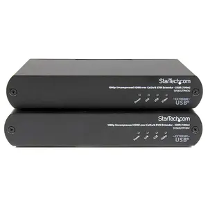 StarTech ST-SV565UTPHDU USB HDMI Over Cat 5e & Cat 6 KVM Console Extender with 1080p Uncompressed Video - 330 ft.