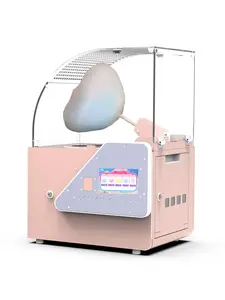 NEW Magic Cotton Candy Semi Automatic Portable Robotic Machine Pink 30x21x18