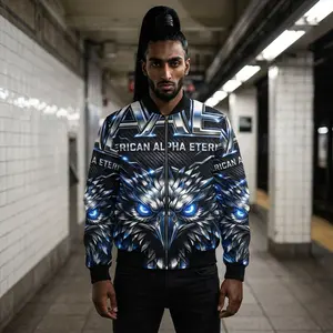 American Alpha Eternal Cyber Alpha Bomber Jacket