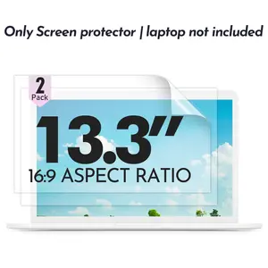 Gavnboon 2-Pack Anti-Glare Screen Protector for 13.3 Inch Laptop, 9h Hardness, Scratch-Resistant, Fingerprint-Proof, Home & Office Use