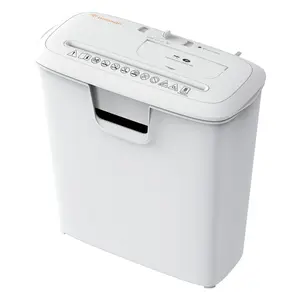 Bonsaii Quiet Strip-Cut Shredder, Up to 8 Sheets, Offering high Security, CDs, Credit Cards, Overheat Protection, Equipped with a 3.4-Gallon bin, Operates Quietly, Ideal for Home Office, White