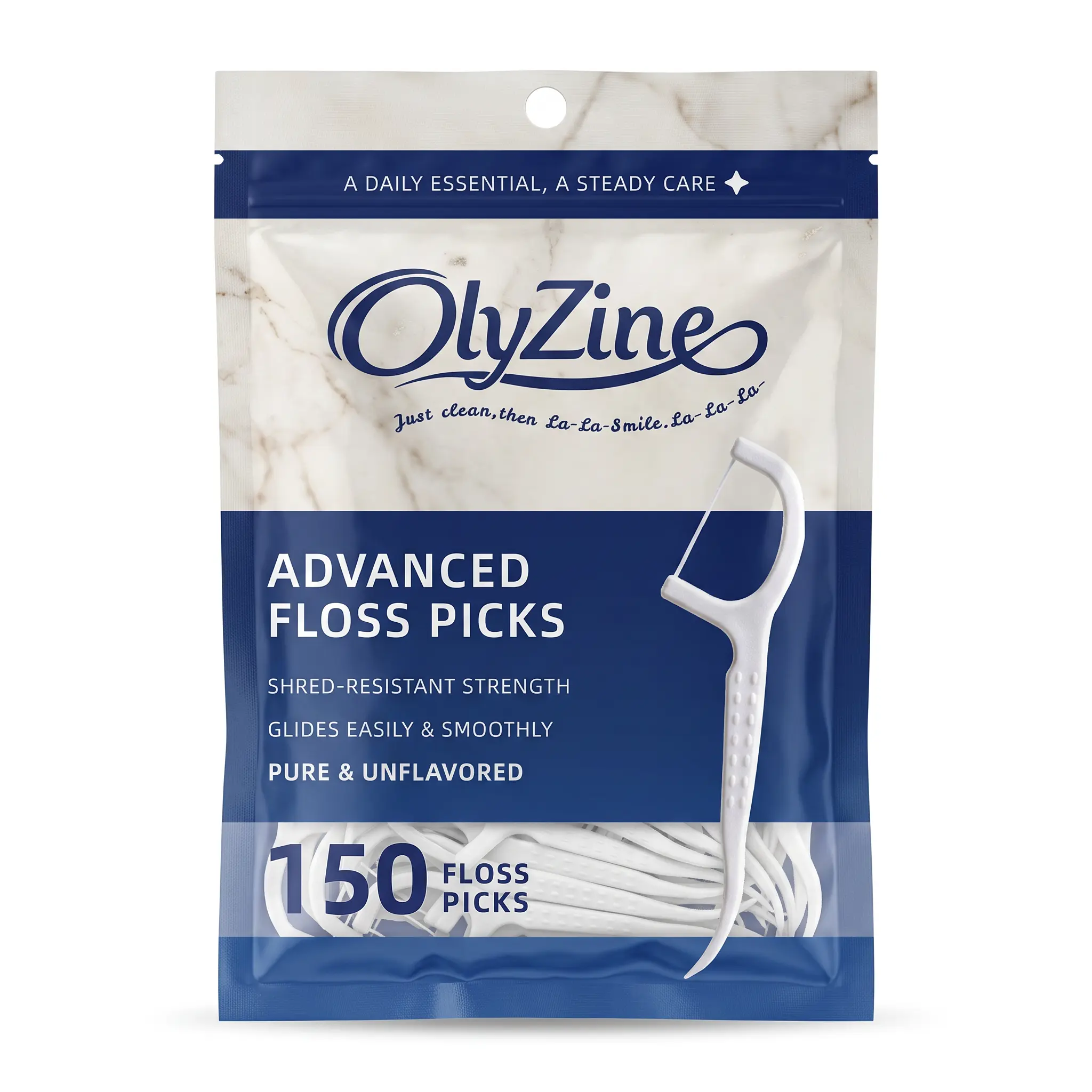 150 Pack Value Dental Floss Picks, Strong Shred-Resistant Dental Flossers With Easy Grip, Daily Oral Care Essentials