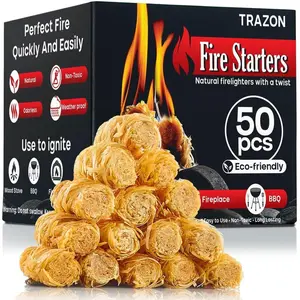 All Natural Wood Fire Starters: Fireplace Camping Charcoal Starter Grill BBQ Chimney Wood Stove Campfires Fire Pit. Fatwood Sticks. Camp Firestarter, Fire Tools. Fire Starter Outdoor/Indoor/Travel