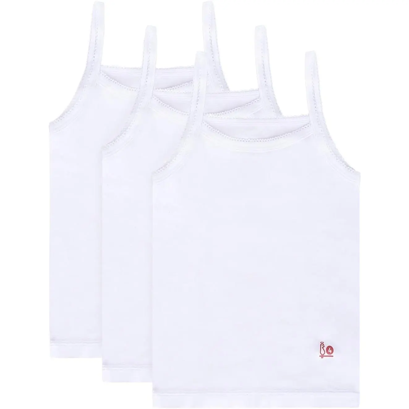 Baby & Toddler Undershirts 3-Pack, 100% Cotton Solid White Camisoles, Super Soft, Tagless & Snug Fit for All Seasons Wear, Sizes M, L, Yes