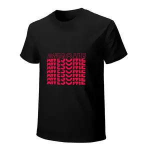 Menswear Customized 180gsm Premium Cotton Heavyweight T-Shirt - Stacked Text Bold Positive Attitude Graphic, Elastic Breathable Fabric, Short Sleeve Crewneck, Casual Wear for Men, Black, Deo Merch, Frisco Orange Tee, Anti Grape Clothing, Deborah Funny Top